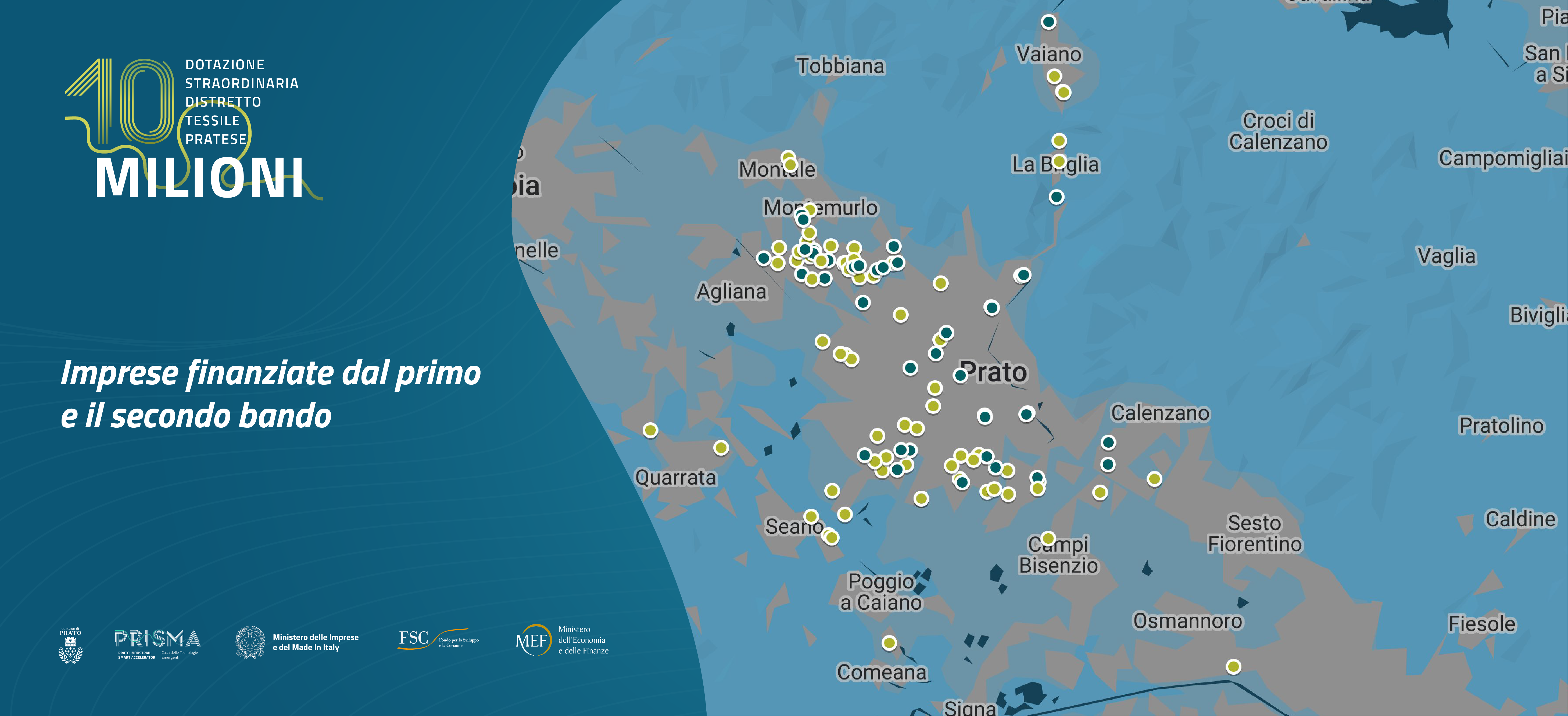 mappa aziende finanziate